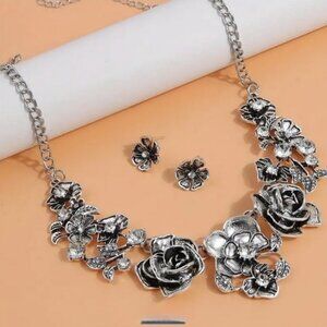 Boho Style Necklace and Earrings Set